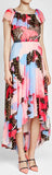 Printed Ruffle Chiffon Dress