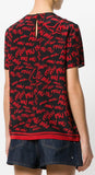 Logo Graffiti Top, Red and Black
