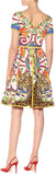 'Majolica' and Cheetah Print Dress