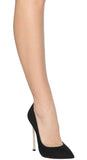 Faux Pearl High Heel Pumps - Black, Red or Nude
