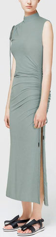 Ruched Side Midi Dress, Sage