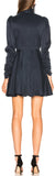 Scarf Swing Dress, Navy Blue