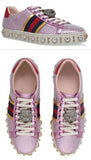 Leather New Ace Jewel Sneakers