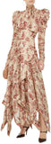 Unbridled Chevron Silk Dress