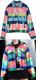 Sequin-Embellished Denim Jacket