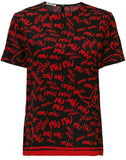 Logo Graffiti Top, Red and Black