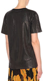 Metallic Cotton T-Shirt, Black
