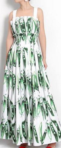 Snap Pea Printed Dress