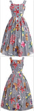 Button-Down Printed Checkered Midi Dress