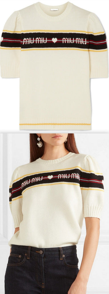 Logo Intarsia Knit Sweater