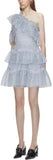 One Shoulder Petal Lace Dress