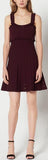 Short Knit Ruffle-Trim Dress