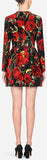 Printed Velvet Dress
