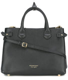 The Medium Banner in Leather and House Check Handbag- Black, Pink, Wine Red, Grey, Yellow, Brown, Red