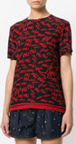 Logo Graffiti Top, Red and Black