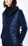 Quilted Asymmetrical Coat