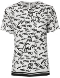 Logo Graffiti Top, Black and White