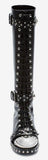 Hobnail Black Leather Boots