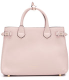 The Medium Banner in Leather and House Check Handbag- Black, Pink, Wine Red, Grey, Yellow, Brown, Red
