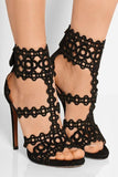 Laser Cut Suede Sandals | DESIGNER INSPIRED FASHIONS