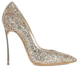 Glitter Blade Pumps - Black, Gold or Silver