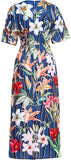Floral Print Pencil Midi Dress