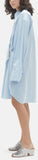 Double Front Safety Pin Shirt Dress