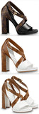 Matchmake Cross Sandals - Black or White