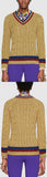 Lurex Cable Knit Sweater