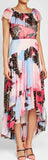 Printed Ruffle Chiffon Dress