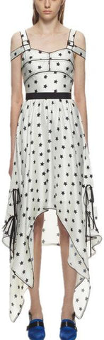Printed Star Handkerchief Dress