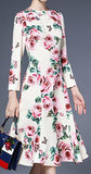 Rose & Butterfly Print Dress