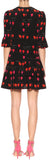 Petal Printed Silk Mini Dress