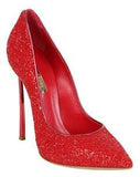 Glitter High-Heel Pumps - White, Red, Silver, Black or Multi/Gold
