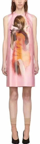 Pin Up Print Shift Dress