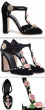Embellished Velvet Pumps
