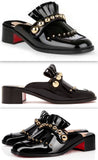 Octavian Mula 35 Black Patent Mule