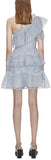 One Shoulder Petal Lace Dress
