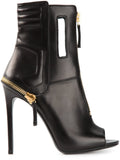 Open-Toe Ankle Boots