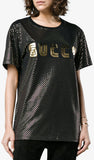 Metallic Cotton T-Shirt, Black