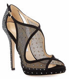 Crystal-Embellished Evening Sandal