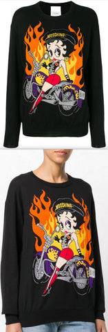 Betty Boop Biker Sweater