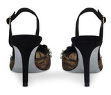 'Jolie' Lace Sling Backs