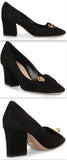 Cest Black Suede Pump