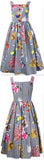 Print Button-Down Summer Dress