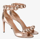 Leather Bomb Sandals - Rose Gold, Gold or Beige | DESIGNER INSPIRED FASHIONS