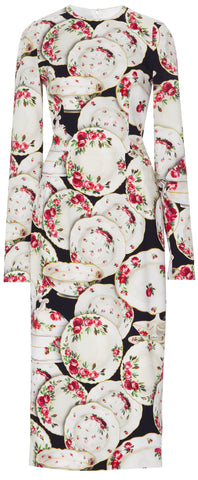 Plate Print Dress