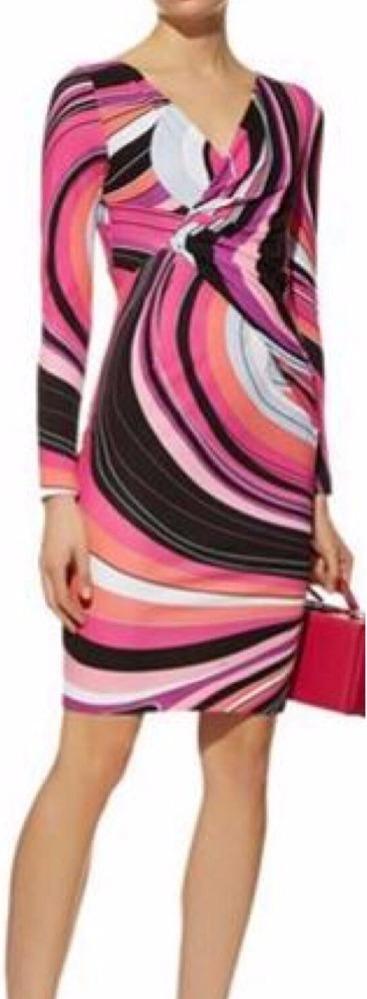 Wave-Print Silk-Blend Dress