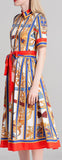 Print Shirt Dress