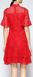 Ruffled Red Dress